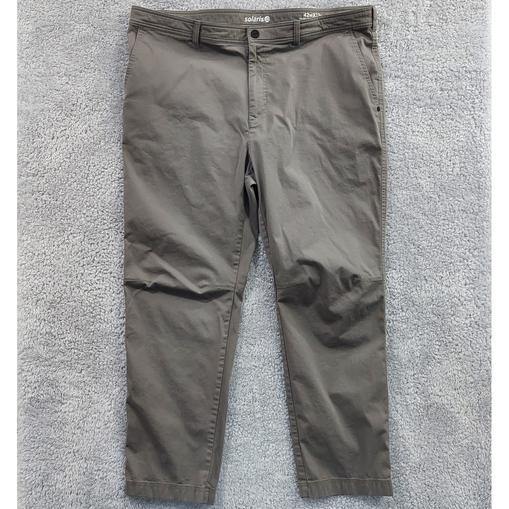 Solaris‎ Hiking Pants Mens 42x32 Gray Stretch Cotton Nylon Outdoor Utility